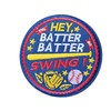 Funny Baseball Patch - 3 inch Hook and Loop Cool