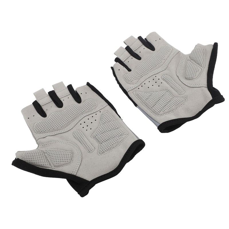 Men Cycling Half Finger Gloves Anti Slip Shock Absorption Bicycle