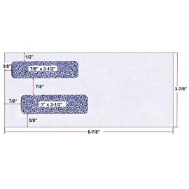 Bank-A-Count 250 Quickbooks Self-Seal Window Security Check Envelopes