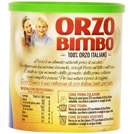 Orzo Bimbo "Solubile" 200g Jar (pack of 2)