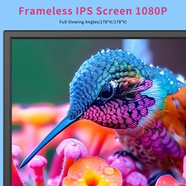 othoig TV 20 inch,Small Kitchen Flat Screen TV with Headphones Port,HDMI,USB and VGA Ports,DV-12V Cable & AC Adapter for use in Your Bedroom & Caravan (Full View Television)