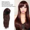 Brown Wig Fashionable Heat Resistant Soft Long Straight Layered Synthetic