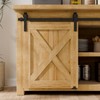 BONIKLUBA 4FT Super Mini Cabinet Small Sliding Double Barn Door