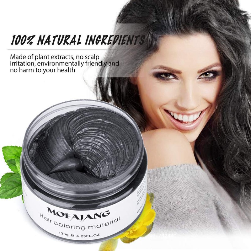 MOFAJANG Unisex Hair Wax Color Dye Styling Cream Mud, Natural