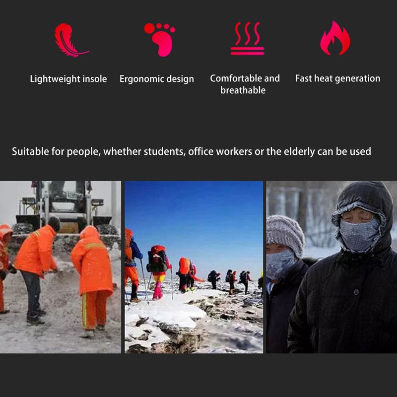 Heated Insoles 3 Speed Wireless Temperature Control Rechargeable Electric Heated
