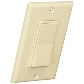 Leviton C26-05674-02T Illuminated Rocker Switch With Matching Wall Plate, 120/277 V, 15 Amp/120V, Light Almond