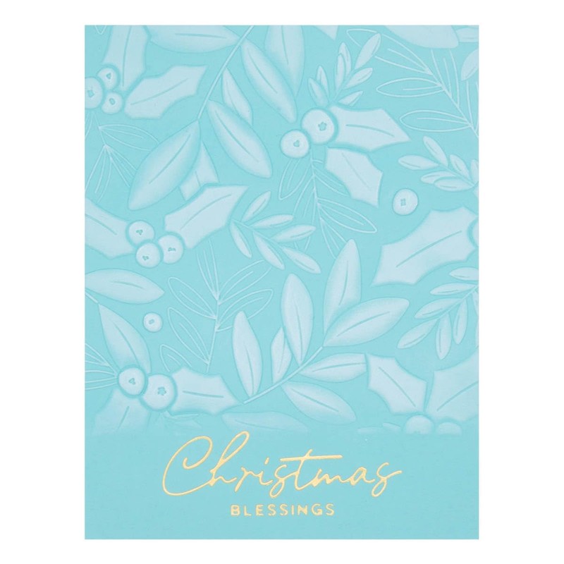 Spellbinders Holly & Foliage Embossing Folder, Clear