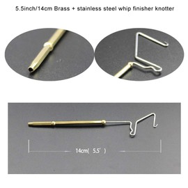 GREATFISHING 4pc The Most Useful Fly Tying Tools Combo Kit Gift Stainless Steel Fly Tying Whip Finisher Knot, Fly Tying Bodkin Large, Fly Tying Bobbin Thread Holder, Disc Bobbin Threader M