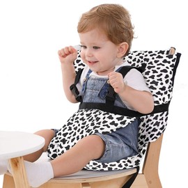 Vine Easy Seat Portable Travel High Chair | Adjustable Safety Washable | Toddler High Chair Seat Cover | Practical Travel High Chair Fits In Your Handbag (White)