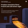 2nd Generation Mini Electric Space Heater with 3D Flames, Portable