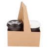 BATGXGO Drink Carrier Kraft Paper Cup Holder with Handle Takeout
