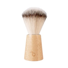 pandoo Vegan Shaving Brush with Bamboo Handle | Made in Germany | Premium Shaving Brush for Men and Women | Beard Brush with Soft & Skin-friendly Bristles | Gifts for Men | Shaving Brush