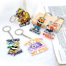 Cool Gifts For Bosses Funny Boss Gifts For Men Supervisor Gifts For Men Funny Coworker Gifts For Men Women Funny Gifts For Friends Cool Boss Keychain Acrylic Shaped Keychains Backpack Accessories