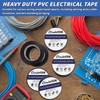 100 Rolls Black Electrical Tape Bulk 3/4 Inch x 66ft,