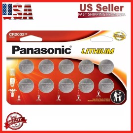 Panasonic 10 x PANASONIC LITHIUM BATTERY 3V CR2032 CR 2032 BR2032 DL2032 Button Cell Watch