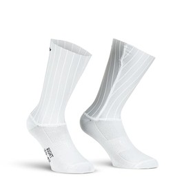 X Tech Sport Design, Crono 7 1 Pair Aerodynamic Technical Socks for Cycling - Ribs for Minimal Air Resistance - White, White, 39 - 42