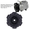 AC Compressor Clutch Hub,KIMISS Air Conditioning Clutch Hub Rubber Metal