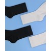 Womens Combed Cotton Color Thin socks - Breathable Soft Crew