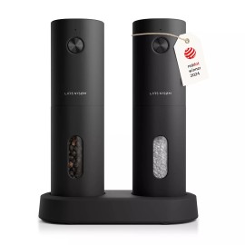 LARS NYSØM Electric Salt and Pepper Grinder Set I Automatic Salt and Pepper