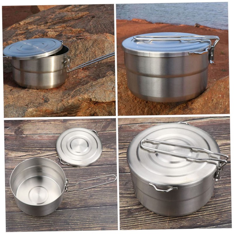 Alipis Multi-Function Lunch Box Lightweight Stainless Steel Sealed Lid for