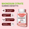 2 Pack Magnesium Citrate Gummies 400MG, High Absorption Magnesium Gummies