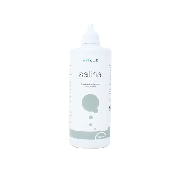 Avizor Saline Solution Contact Lens Storing Cleaner, 500ml, White