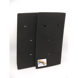 2 x HX Filter Sponge Filter Base Filter 481010716911 for Tumble Dryers Heat Pump Dryer Heat Exchange Filter Bauknecht Privileg Whirlpool Fine / Coarse 8015250474909 (Pack of 2) Foam