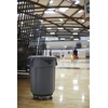 Rubbermaid Commercial FG263100YEL BRUTE Heavy-Duty Round Waste/Utility Container, 32-gallon Lid,