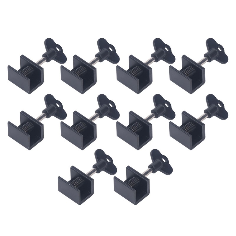 10 Sets Single Hole Window Locks with Wrench Key Adjustable