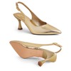 Elisabet Tang Women's Kitten Heel Slingback Low Pumps 3 Inches