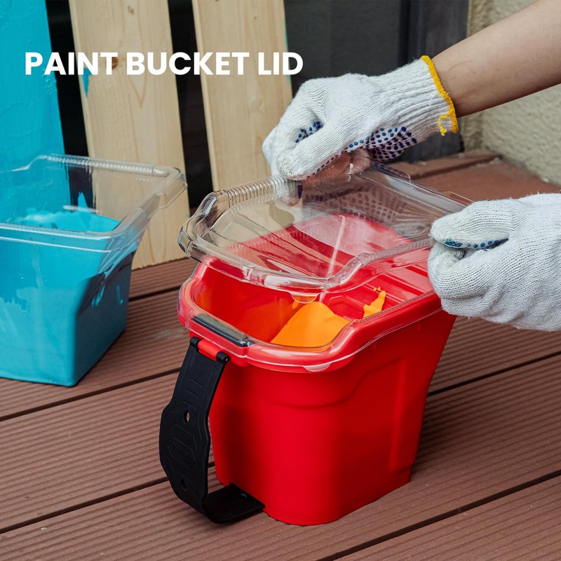 Mister Rui 8 Pack 4 Inch Paint Bucket Hand Held
