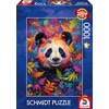 Schmidt Spiele 59781 Panda Bear in Rainbow Forest 1000 Piece