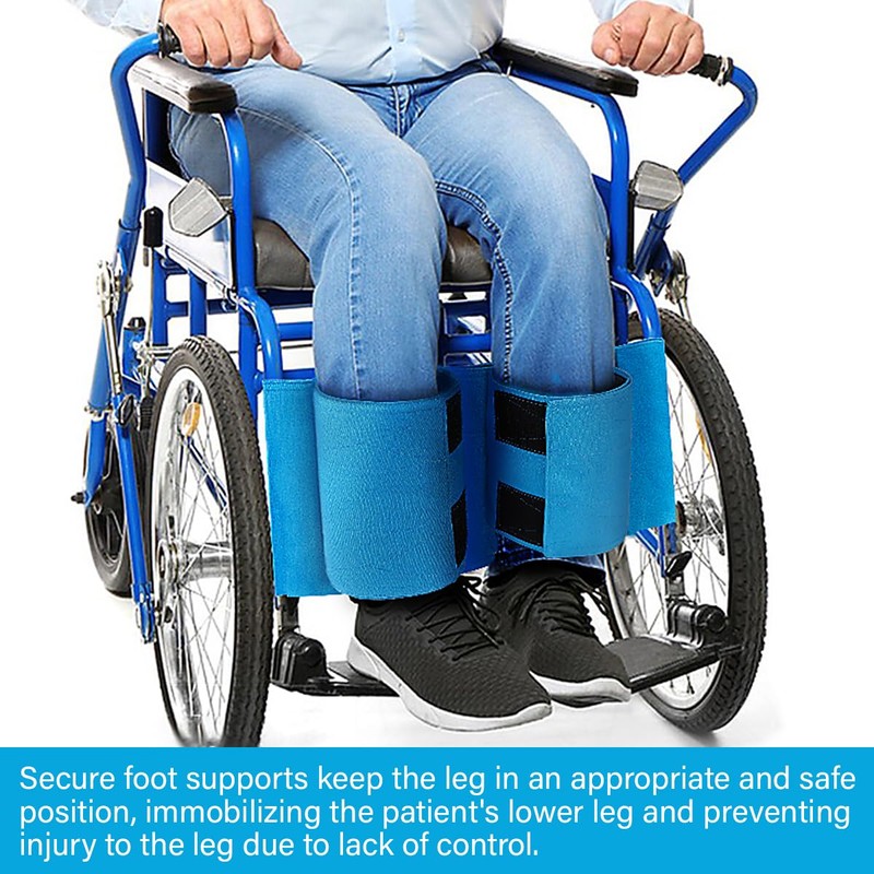 DOERDO Wheelchair Leg Strap Footrest Restraint Prevent Falls and Slipping,
