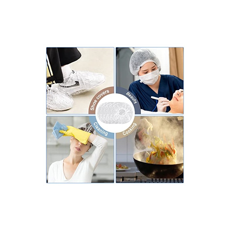 Morgles Protectores Oídos Ducha Gorros Impermeables Desechables Grandes Plástico Baño