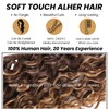 ALHER Long Deep Part 2x6 Closure Water Wave Honey Blonde