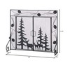 Zingz & Thingz Decorative Iron and Mesh Metal Fireplace Screen,
