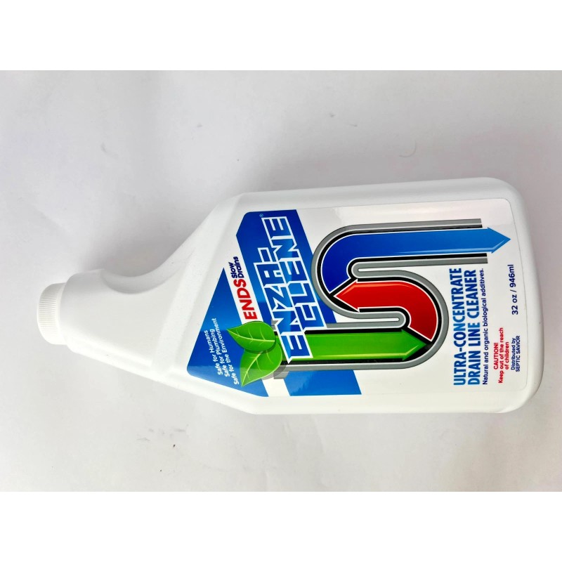 Enza-Clene Drain Cleaner Ultra Concentrate 32oz Bottle. Septic Savior Non