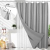LaCyan 3 in 1 Waterproof Waffle Weave Shower Curtain and