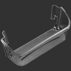 AMI PARTS 240363702 14.3in(L)×4.2in(W)×5.5in(H) Clear Refrigerator Door Bin Side Shelf for Frigi-daire, Ken-more Refrigerator - Replaces 240363704, 240363705, 240363708, AP2116106, PS430207 (2 Pack)