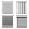 ANNTIM Set of 2 Roller Blind Klemmfix Brackets, Roller Blind