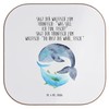 Mr. & Mrs. Panda Glass Coaster Whale Tuna Gift Word
