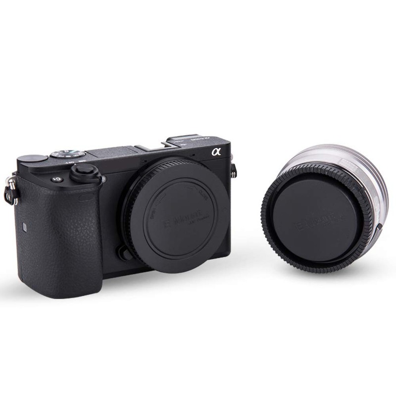 JJC Housing Cap + Rear Lens Cap for Sony E