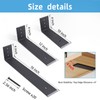 WEKIS 16 Inch Countertop Support Bracket, 3 Pack Solid Iron