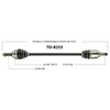 TrakMotive TO-8233 CV Axle