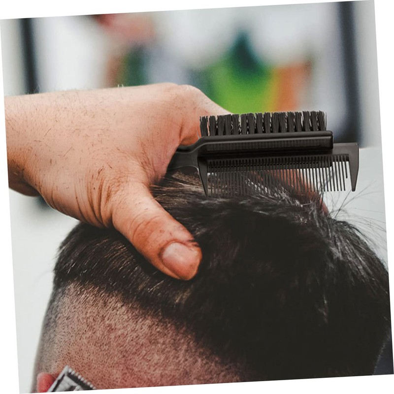 SAFIGLE 1pc Multifunctional Hairdressing Comb Broken Hair Brush Portable Dual-sided