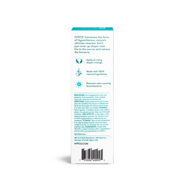 Munchkin® HYP03 Diaper Rash Hypochlorous Acid Spray for Face and