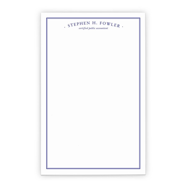 Personalized Accountant Professional Stationary CPA Personalized Business Professional Notepads for