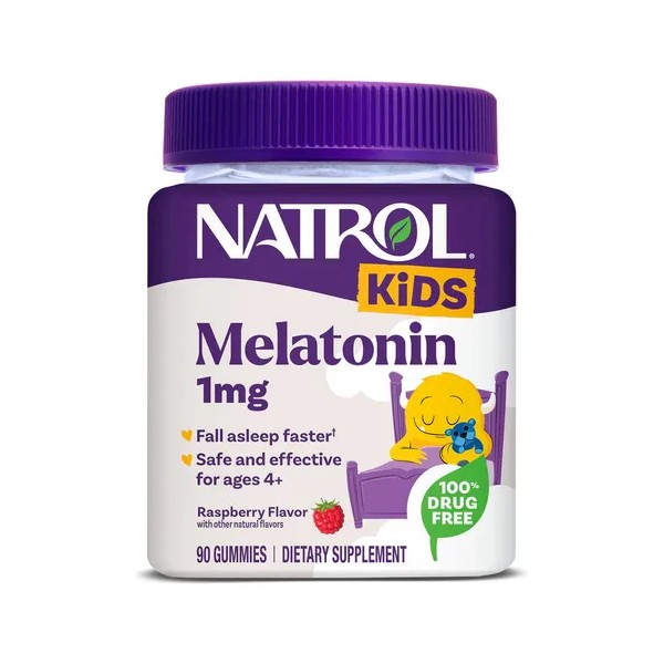 Natrol Gomitas Melatonina Kids Niños 1mg 90 Piezas Sabor Bayas