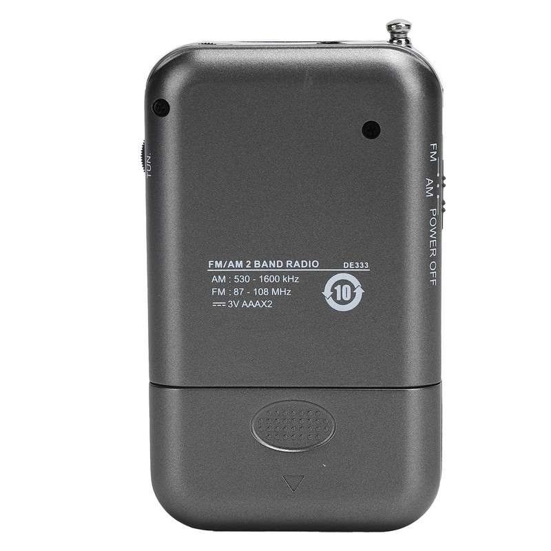 DE-333 Portable Radio AM/FM Receiver Pocket Size 2 Band High
