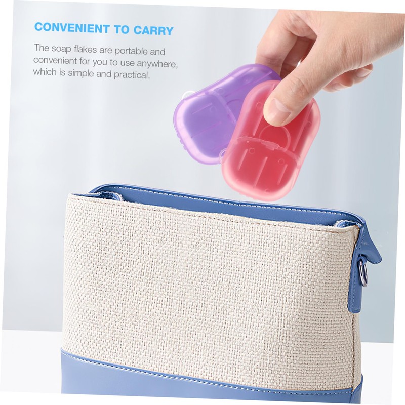 Minkissy 2sets Travel Soap Sheets Hiking Soap Outdoor Products Gentle